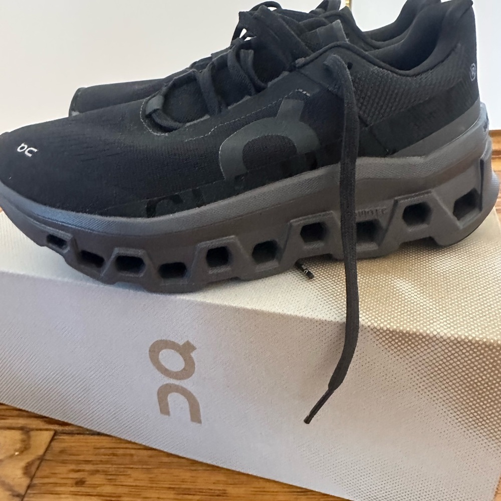 On Running Women's Black Sneakers - Picture 4 of 5